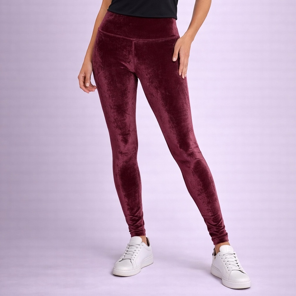 Lululemon Burgundy Velvet Leggings – Women’s Size 4